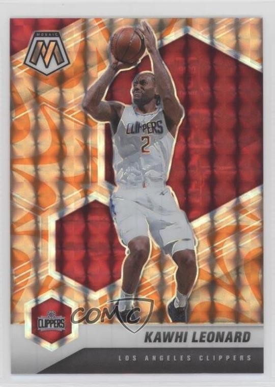 2020-21 Panini Mosaic Reactive Orange Prizm Kawhi Leonard #144 00tm