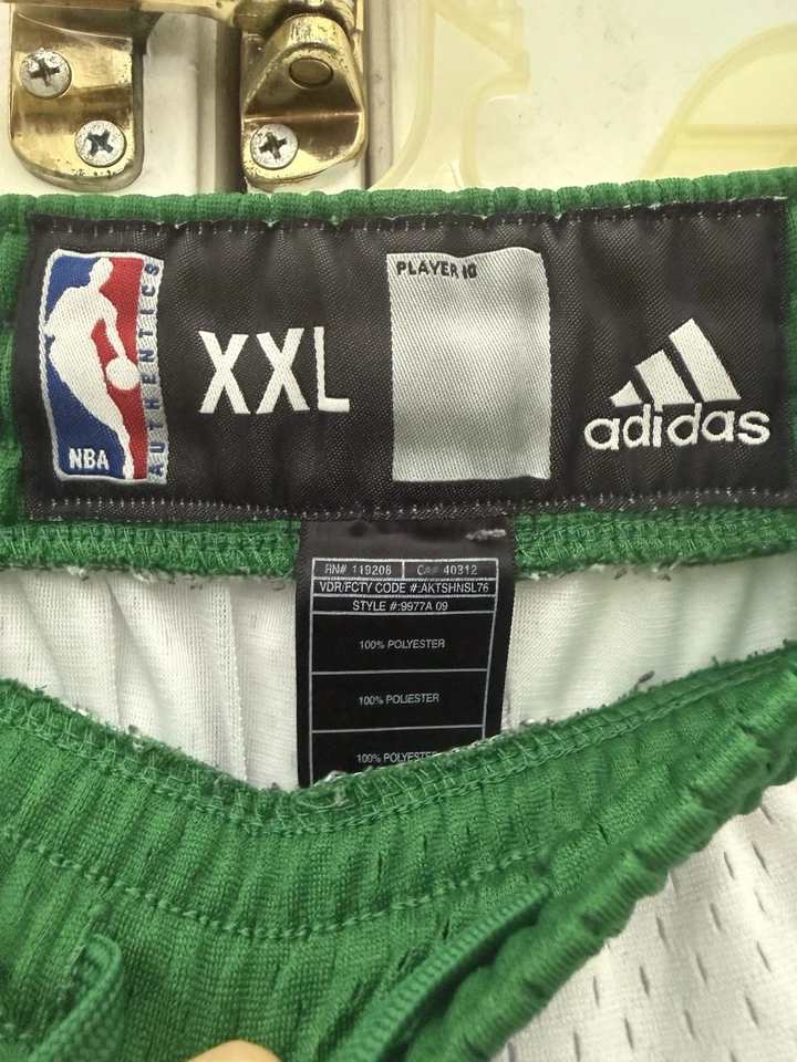 Adidas NBA Boston Celtics White Swingman XXL Shorts - Image 4 of 4