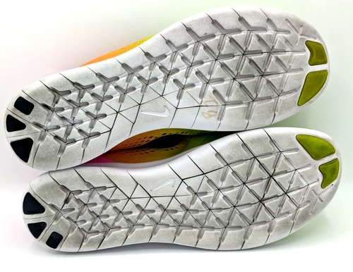 Nike Free RN 2018 Olympic Collection Shoes Mens Sz 12 Yellow Pink Trainers - Picture 6 of 7