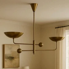 Brass Chandelier Sputnik Lighting Fixture Living room Hanging Pendent X-mass Gif