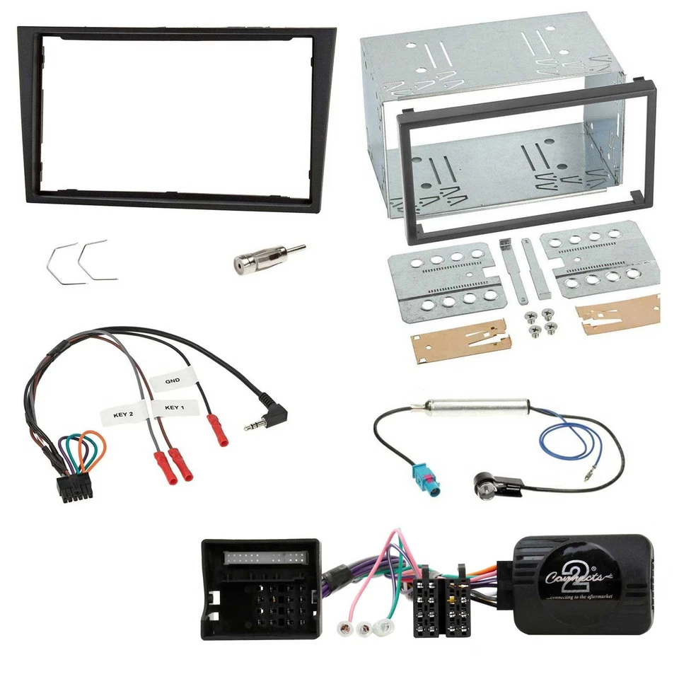 JVC USB Bluetooth Lenkrad DAB 2DIN Autoradio für Opel Corsa D 2006-2008 stealth - Bild 3 von 4