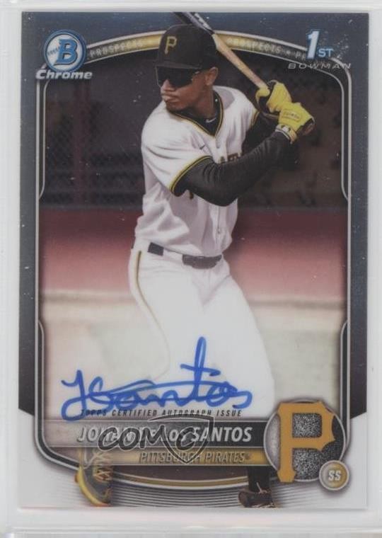 2025 Bowman Chrome Prospect Auto Johan De Los Santos #CPA-JDLS Auto 1qn2