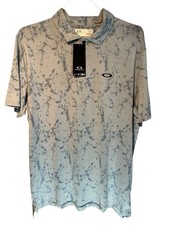 Oakley Marble Jacquard Polo Shirt Hydrolix Mens Size Medium NWT