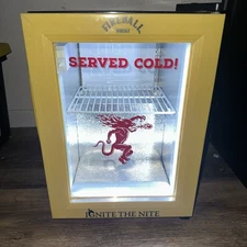 Fireball Freezer Mini Fridge Lighted Refrigerator Freezer  23 x 18 x 16"