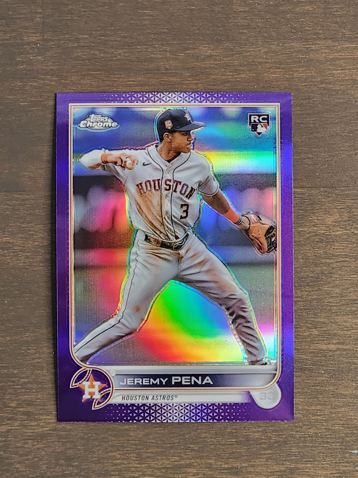 2022 Topps Chrome Update Jeremy Pena Rookie Purple Refractor #USC136 Astros RC