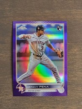 2022 Topps Chrome Update Jeremy Pena Rookie Purple Refractor #USC136 Astros RC