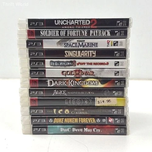 God of War 3 Alice Madness Returns Space Marine 12 PS3 Game Lot PlayStation 3