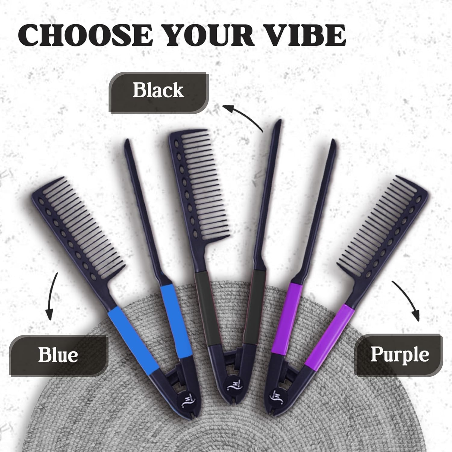 Herstyler Hair Straightening Comb - Straightener Comb for Flat Iron - Makes Styl