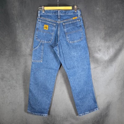 Wrangler Riggs Flame Resistant Jeans Herren W29 L30 blau FR Workwear Denim