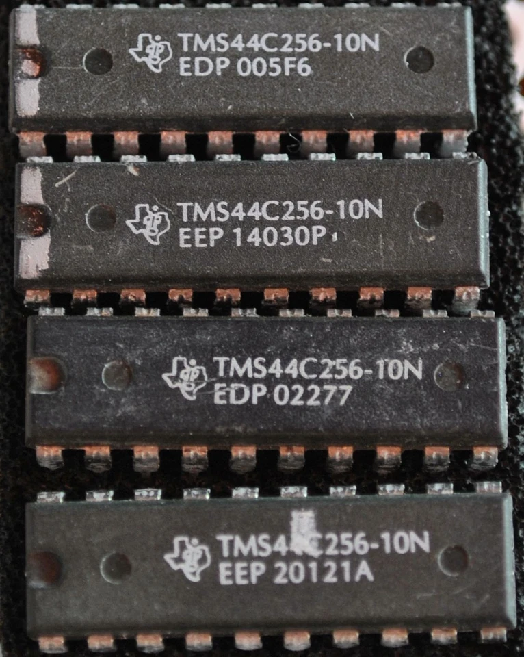 🔧 4x Texas Instruments TMS44C256-10N – DRAM 256k×4 – 100ns – DIP20 – Amiga - Bild 1 von 1