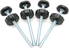 4 Pack 8MM Baby Gate Threaded Spindle Rod Replacement Parts Extra Long 4.8 Inch