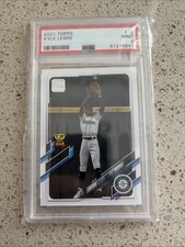 2021 Topps Series One Kyle Lewis All-Star Rookie Gold Cup Card #42 PSA 9 Mint. rookie card picture