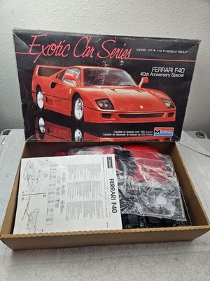 MONOGRAM FERRARI F40  40TH ANNIVERSARY SPECIAL EXOTIC CAR SERIES 1:12 SCALE READ