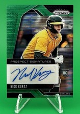 2025 Panini Prizm Prospect Signatures Green Pulsar Nick Kurtz RC Auto /25 ROTY🔥