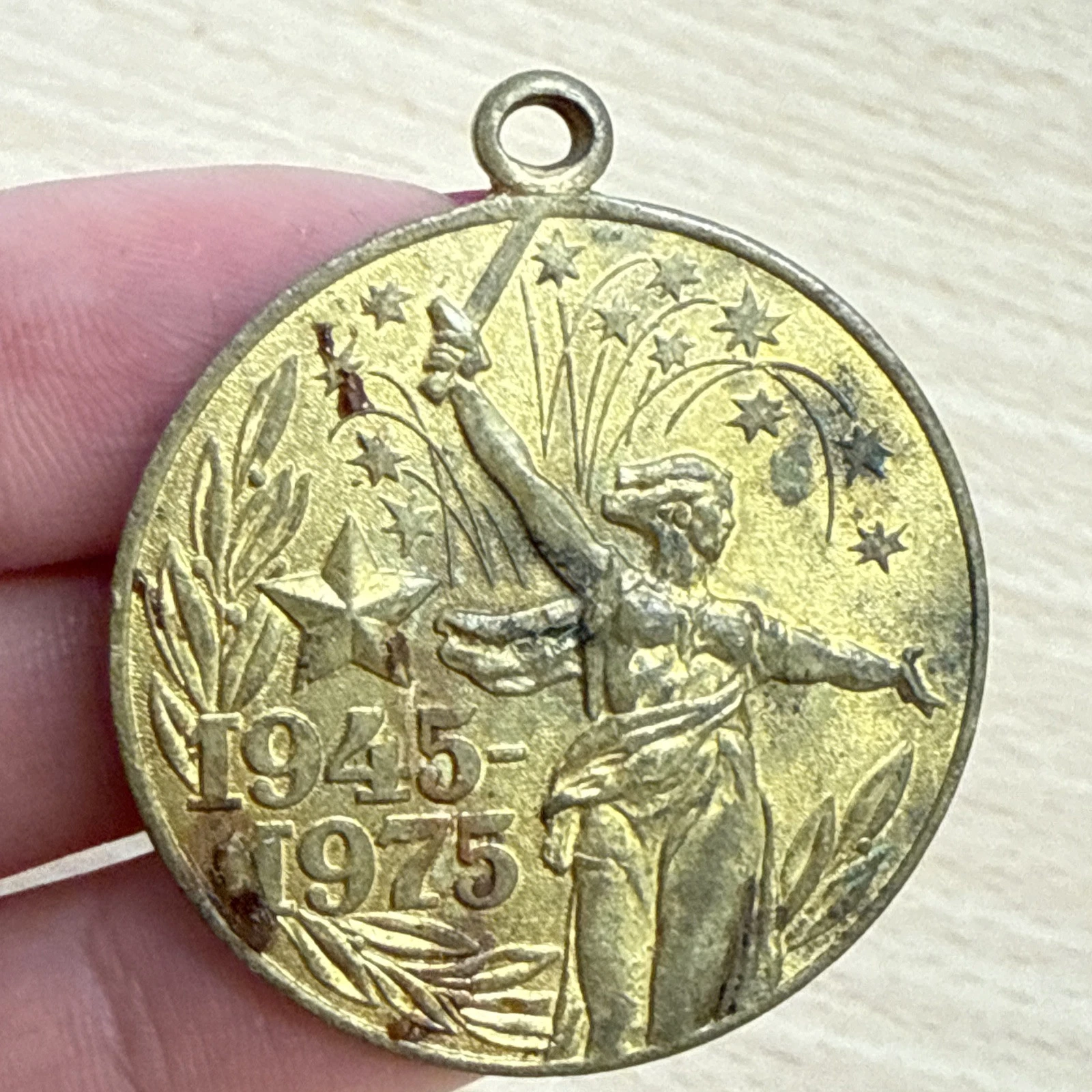 Médaille Pendentif Russe 1945-1975 À Identifier