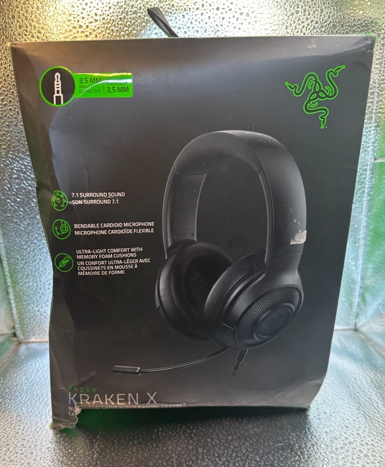 Razer Kraken X Wired Ultralight Gaming Headset 7.1 Surround Sound - Image 2 of 4