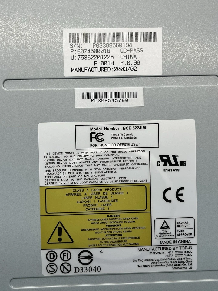 Unused Pacific Digital Mach 52 IDE CD-RW drive, beige bezel, cables, software - Image 3 of 4