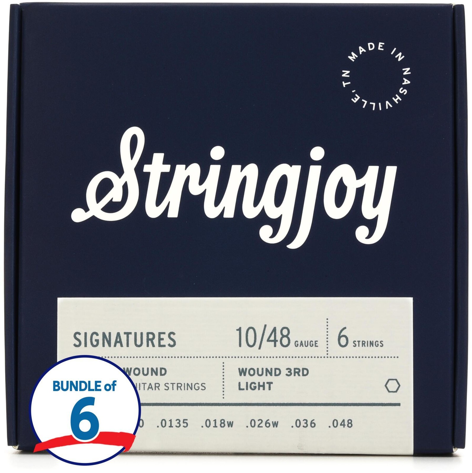 Сбалансированные струны для электрогитары Stringjoy Signatures с никелевой обмоткой 6 шт - 10690₽