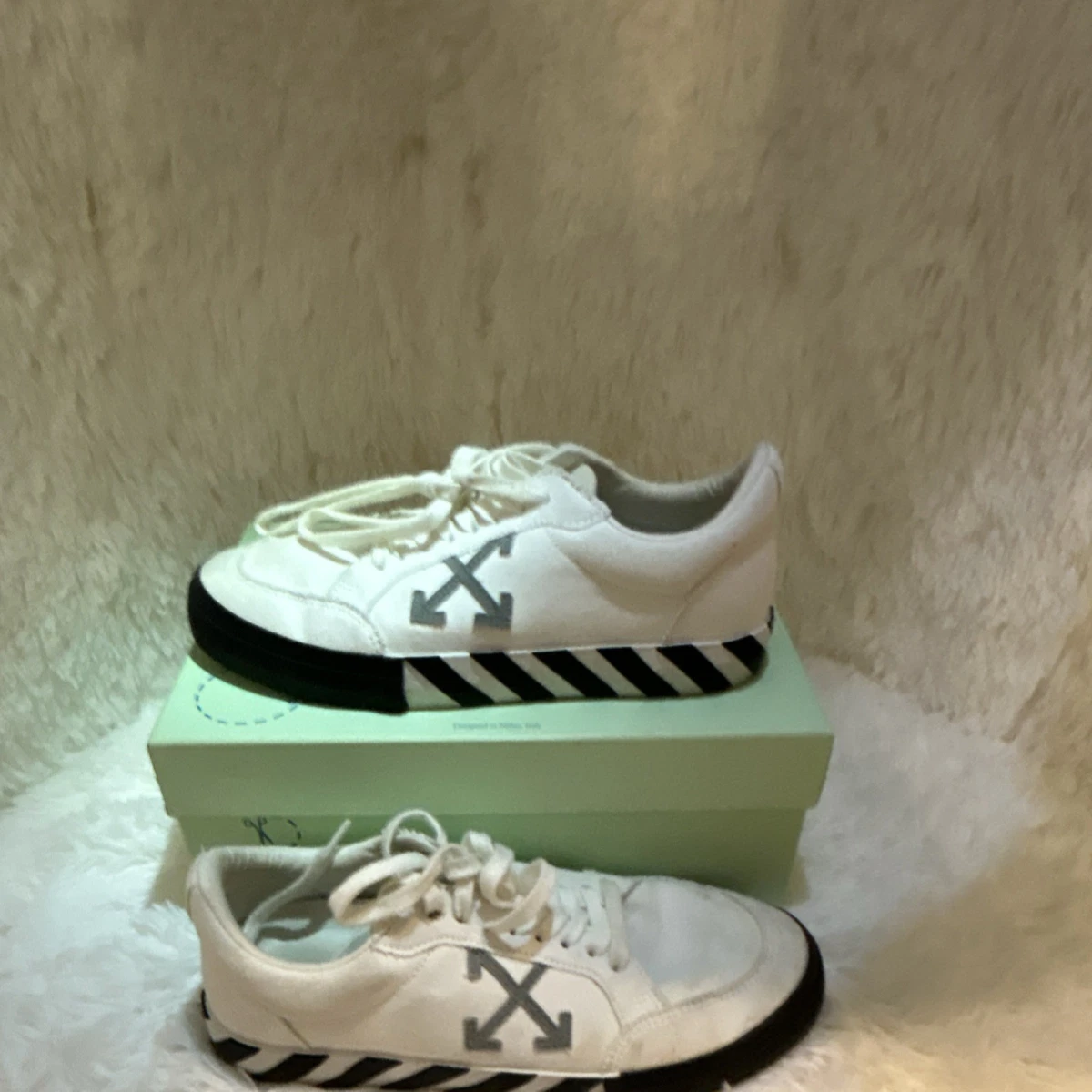 Off-White Vulcanized Low Black White for sale - eBay Off-White Vulcanized Low Black White for sale - eBay