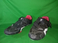 Peloton Cycling Shoes Size EU 44 (Men's US 10.5) PL-SH-B-44 Black/Red