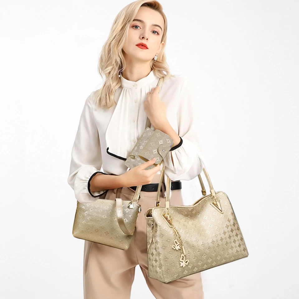 Carteras y Bolsos de Mano para Mujer Cuero PU Bolsos Bandolera Bolso de Hombro Top... Foto 2 de 4