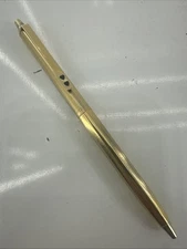 Vintage Double Heart Paper Mate Pen, Gold, Slim Profile, Ex Cond, USA