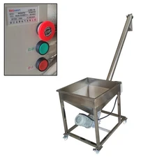 110V Auto Screw Feeder Electric Screw Conveyor Machines Particle Auger Feeder