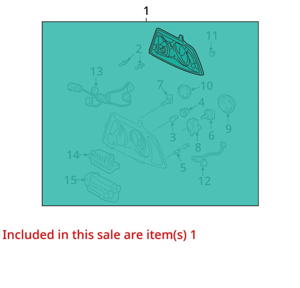 FARO NAVEGADOR LINCOLN 04-06 ASM 6L7Z13008BB - NUEVO OEM Foto 3 de 4