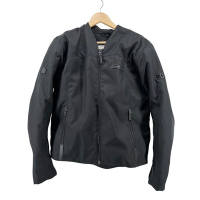 Icon Device Performance Riding Jacket Mens Large Black Asphalt Textile Moto Zip