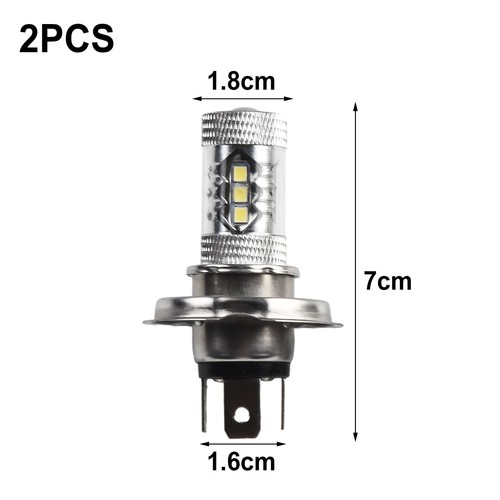 Hot Sale H4 Fog Lights LED Bulb Hi/Lo Lamp Motorcycle Set 6000K 7*4.5 Cm - Picture 8 of 12