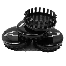 4PCS Gloss Black Wheel Center Caps for Silverado 1500 Tahoe Suburban 2014-2023