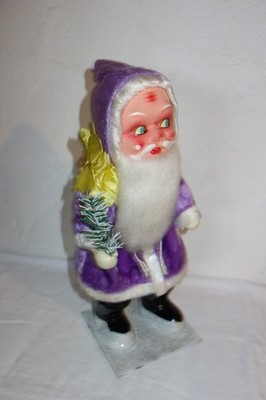 Großer schöner Weihnachtsmann Nikolaus Santa aus Masse fürs Schaufenster  38 cm 