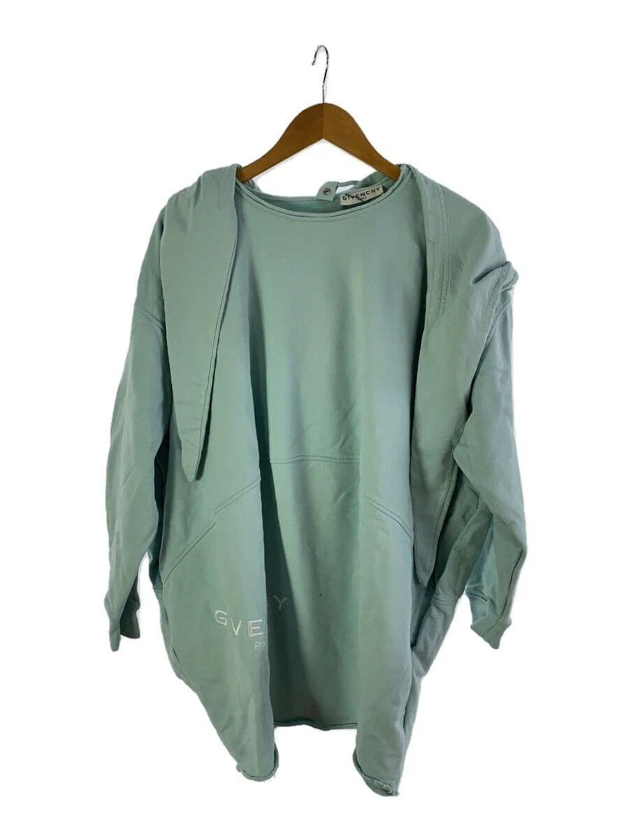 GIVENCHY Felpa con Cappuccio 21SS Logo Abito Staccabile M Cotone Blu BW212T30DX