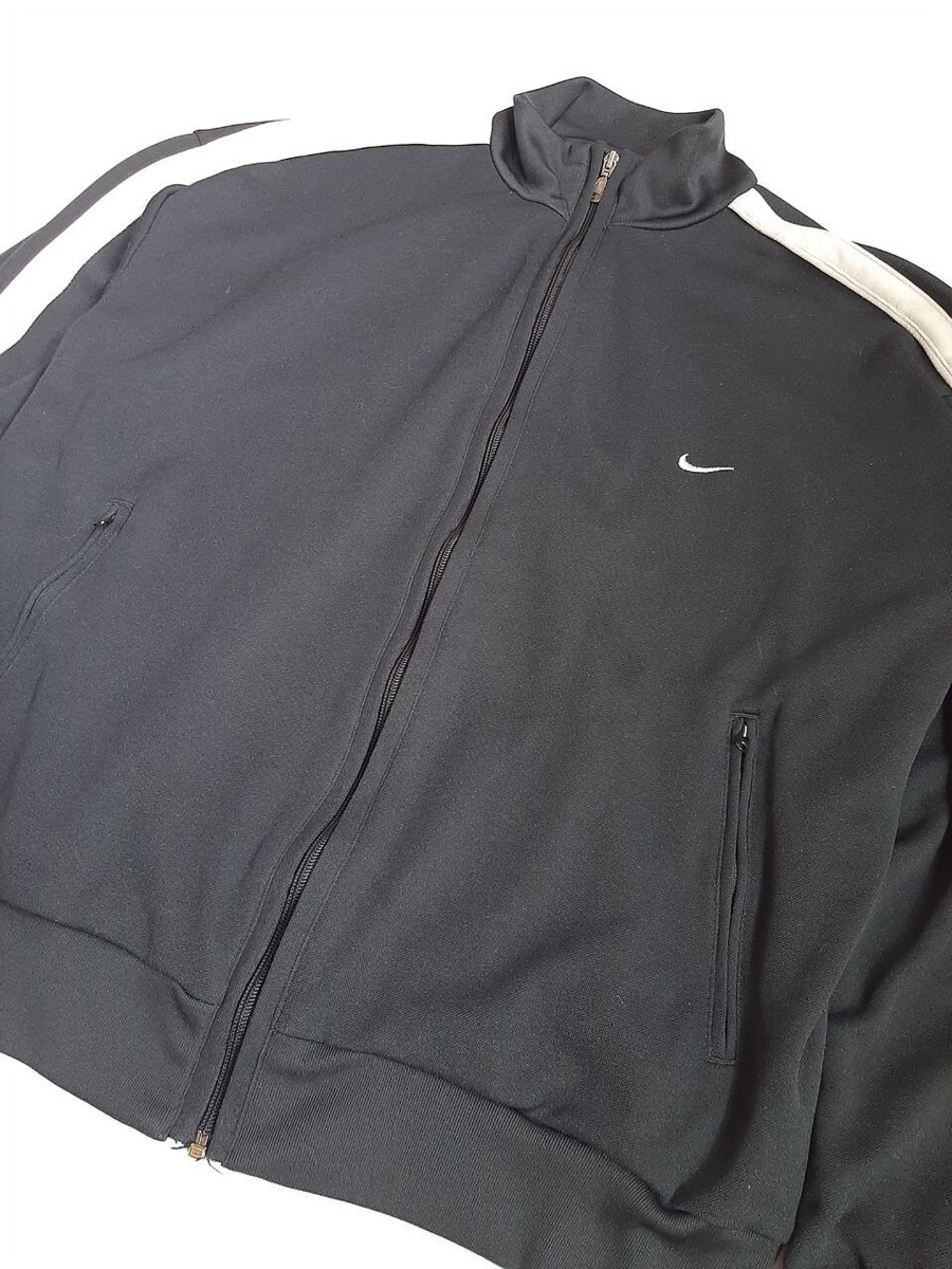 Vintage Nike Track Zip Jacket Black Size XL | eBay