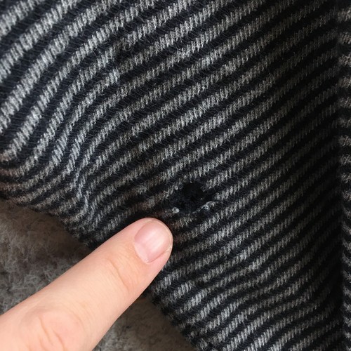 Banana Republic Hoodie & Sweatshirt Mens XL Black Striped Cotton Long Sleeve - Picture 10 of 15