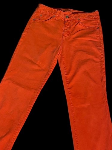 Miracle Body Straight Slim Tomato Red Slimming Denim Jeans With Spandex Sz 10 - Picture 3 of 14
