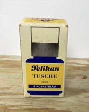 Vintage Pelikan Drawing Ink 8 Colbalt Blue calligraphy fountain pen NOS NIP 60s