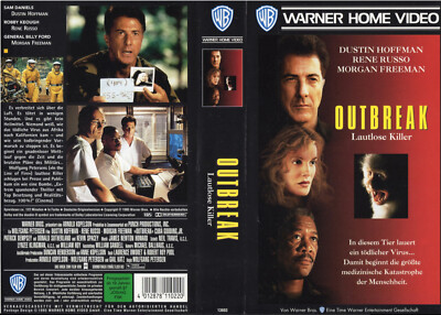 Outbreak - Lautlose Killer - Dustin Hoffman Rene Russo Morgan - (VHS Cassette) 