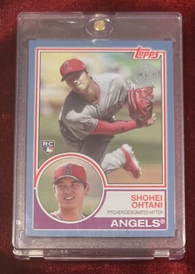 2018 Topps Update Shohei Ohtani Blue Parallel 35th Anniversary