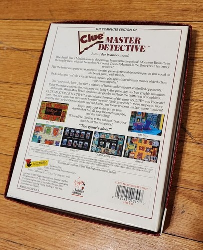 Clue Master Detective Apple II / II+ / IIe / IIc - Picture 3 of 9