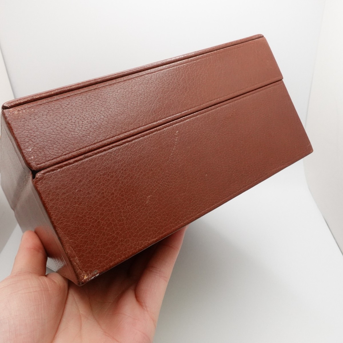 Rolex 71.00.06 S.A Geneve Suisse Brown Leather & Wood Watch Box