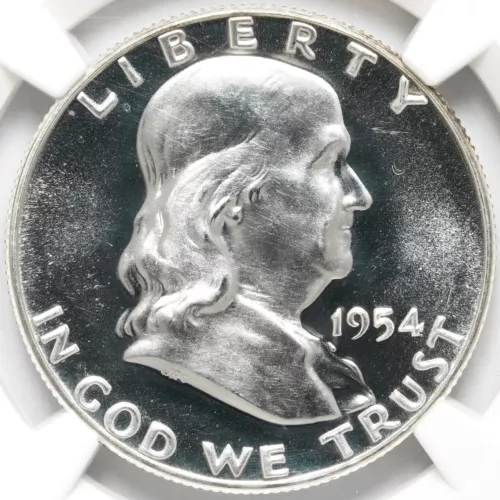 1954 (P) Franklin Silver Half Dollar NGC PF-67