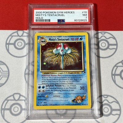 PSA 7 NM Misty's Tentacruel Holo 10/132 Pokemon 2000 Gym Heroes