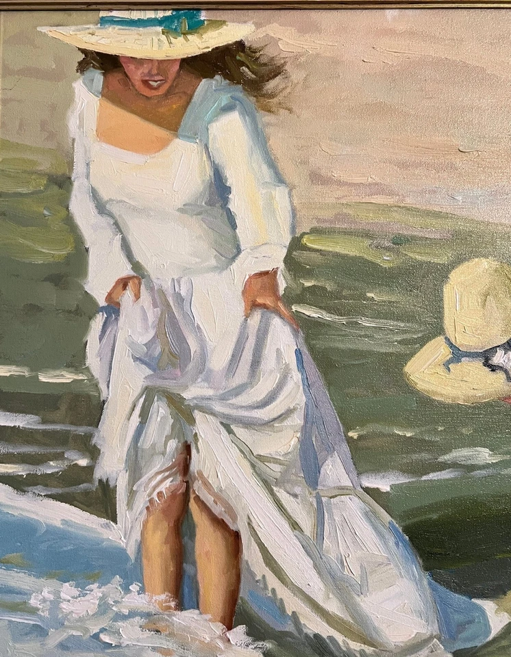 Robert Williams - "Shell Beach", Oil On Canvas, Framed, 1994, 36x26. MINT!!! - Image 4 of 4