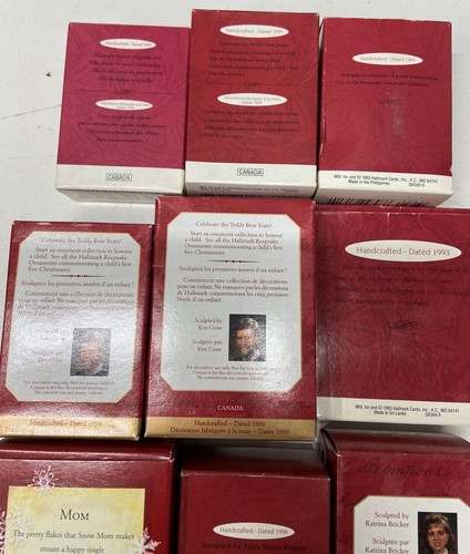 Lot of 12 Vintage Keepsake Ornaments Hallmark New in Box - Picture 7 of 8