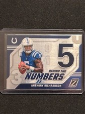 2023 Panini Zenith - Behind The Numbers #2 Anthony Richardson (Base, RC)