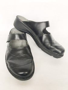 NAOT Black Leather Womens Mary Janes Mules Slides Shoes Size 40 EUR 9 US Comfort | eBay
