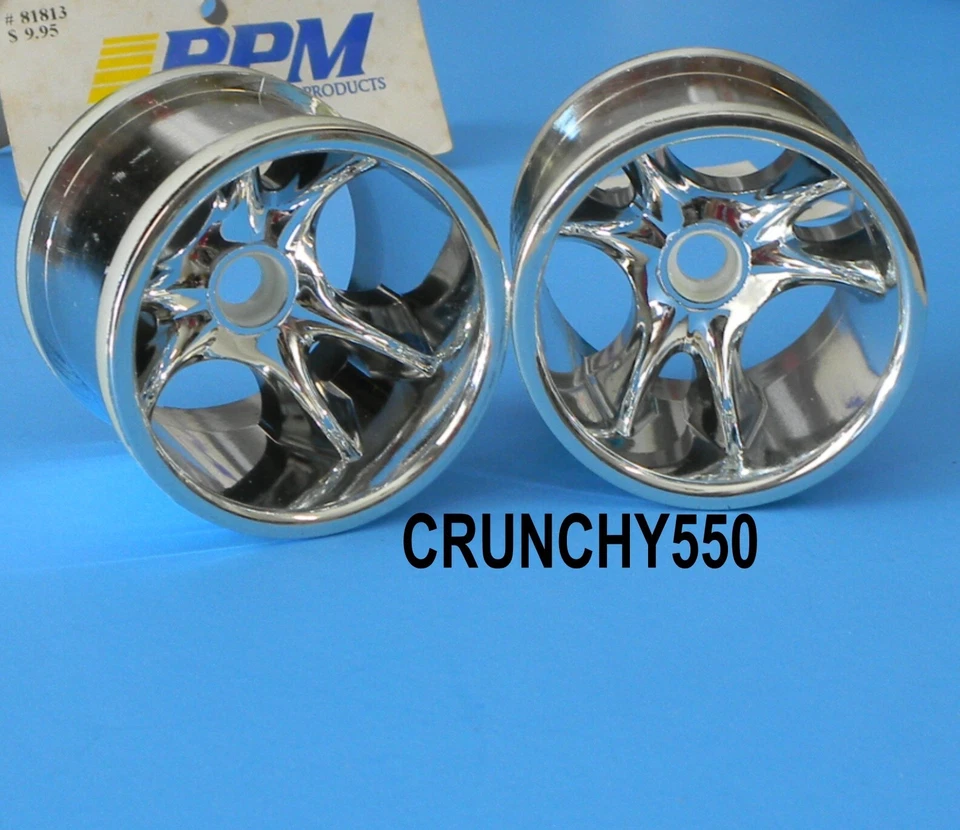 RPM 81813 2.2" Chrome Front Wheels "Clawz" Traxxas Nitro Rustler & Stampede RC - Image 3 of 3