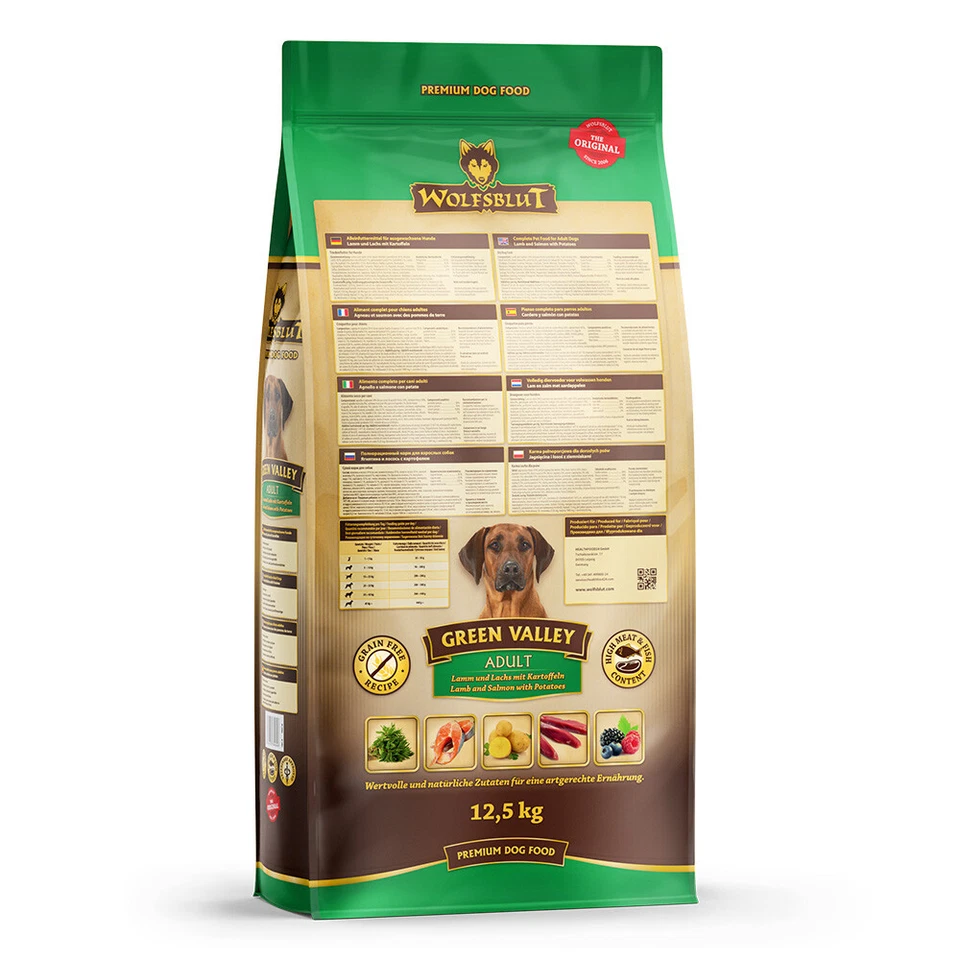 Wolfsblut Adult Green Valley - Lamm und Lachs Trockenfutter 12,5 kg - Bild 3 von 4