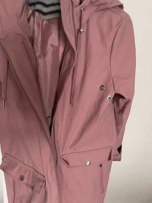 F\u0026F SHOWER RESISTANT PINK RAINCOAT SIZE 